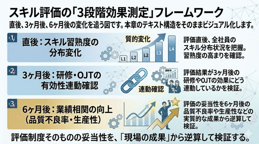 スキル評価の「3段階効果測定」フレームワーク